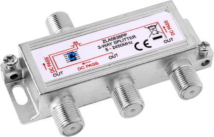 Cabletech Satelliet Splitter - 3-weg Splitter - 5-2450MHz