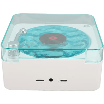 Waves Speler Draadloos Compact Stereo Geluid Sfeerlicht Creatief Cadeau Draagbaar Vintage Waves wit