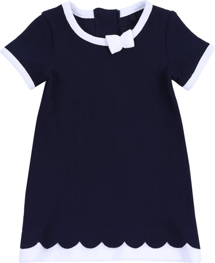 Marineblauwe meisjesjurk