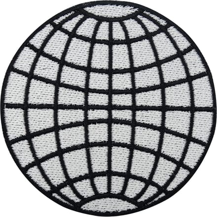 Minimalistische Aarde Patch om te Strijken – Milieuvriendelijk Strijkijzer Embleem