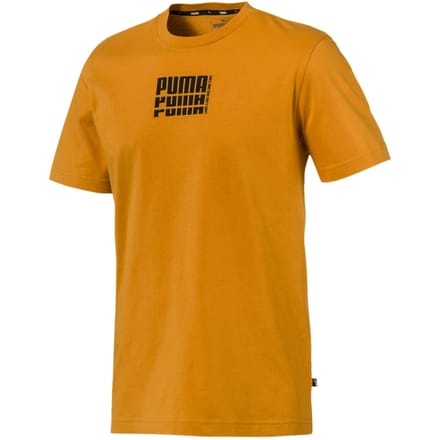 Puma Heren Rebel Up Basic Tee Casual Grafisch T-shirt Geel 852404 25