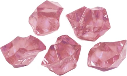 HOBI - Roze kristal effect stenen 100 gr voor tafeldecoratie