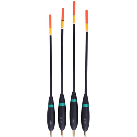 4 STUKS Balsa Hout Verticale Dobber Koperen Kop met Visdobber Dobber Beetindicator black