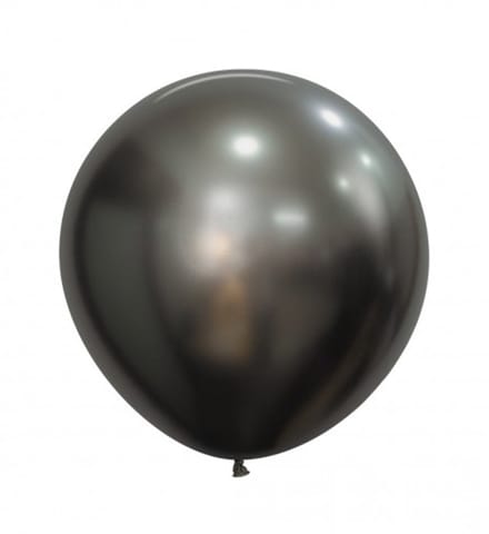 Latex ballon – R24 – Silk Midnight Grey – 880 – 3 Stuks