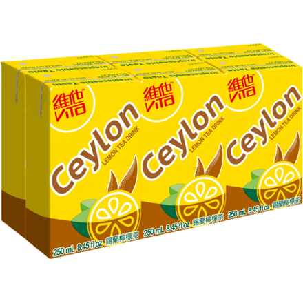 Vitasoy 【verkoelend】【hydraterend】 Vita ceylon-citroentheedrank 6 x 250 ml