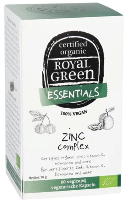 Royal Green Zinc complex bio 60 Vegetarische capsules IT-BIO-01