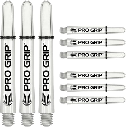 Target Pro Grip 3 Set White - Dart Shafts - Intermediate