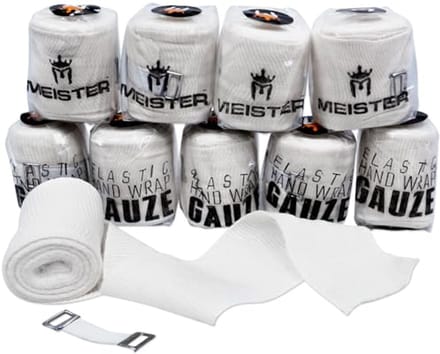 Elastische Gaas Hand Wraps voor Boksen en MMA - Mexicaanse Stijl - 10 Pack