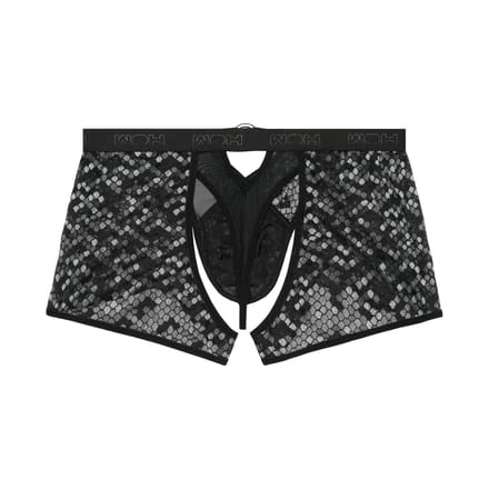 WOH heren microfiber trunk string pure seduction zwart