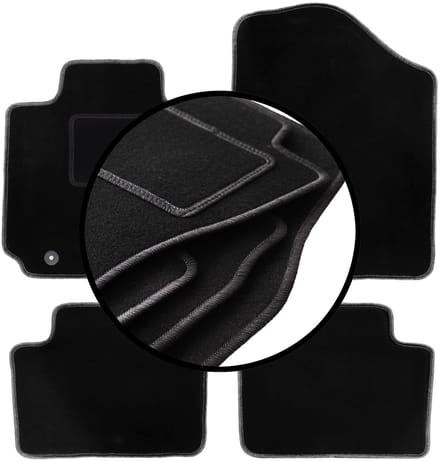 Complete set veloursmatten voor: Hyundai Veloster coupé (2011-2018)