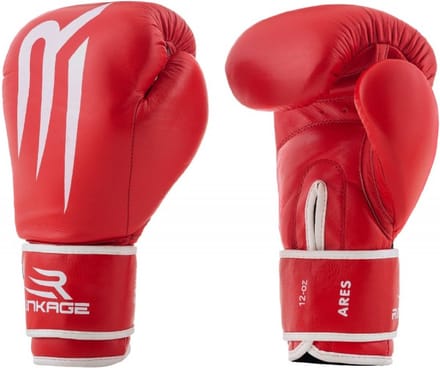 Rinkage Ares Bokshandschoenen - Leer - Rood 12 oz