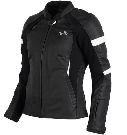 MOTOBLOUZ Motorjas GINA vrouw| Middenseizoen|Zwart/Wit 34 CE-gekeurd