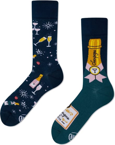 Many Mornings unisex sokken - Champagne Shower - Unisex - Maat: 35 - 38