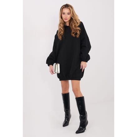 Cozy Motion Hoodie Dress - Black / One Size