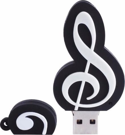 Bladmuziek usb stick 128GB 3.0, muzieksleutel usb stick