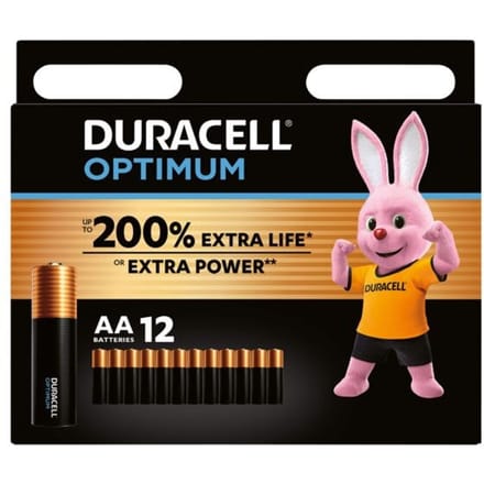 Duracell Optimum AA - alkaline batterijen - 1,5V, LR6 - 12 stuks