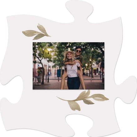 Puzzelstuk met fotolijst