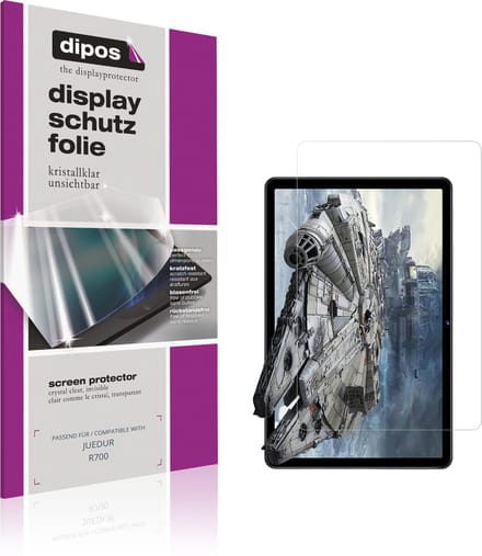 dipos – 2x Beschermfolie geschikt voor JUEDUR R700 | Krasbestendige & heldere Screenprotector Ultra-Thin