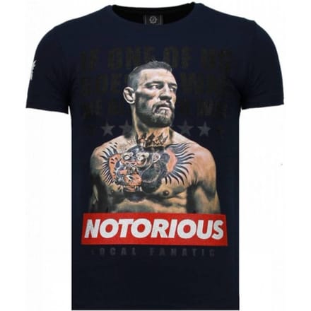 Local Fanatic Conor notorious legend rhinestone t-shirt