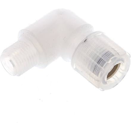 10x8mm & G1/4'' PFA L-Vorm Snijringkoppeling Buitendraad 10bar
