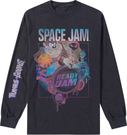 Space Jam 2 Ready 2 Jam Longsleeve T-Shirt Zwart - Officiële Merchandise - M