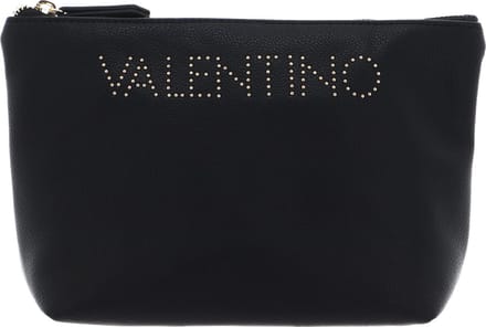 VALENTINO Toilettas Pie Re Soft Cosmetic Case Nero Zwart