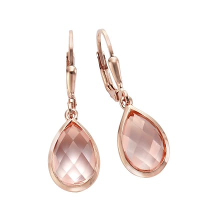Jamelli dames  925 sterling zilveren 2 kleur steen One Size Roos 32011762