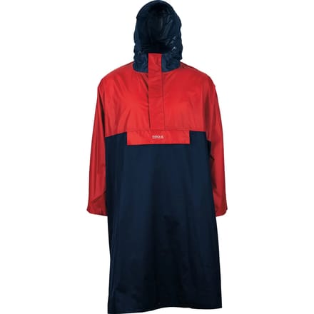Pro-x Elements Regenponcho Davos Polyamide Navy/rood Maat Xs/s