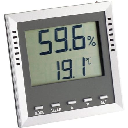 TFA Dostmann KLIMA GUARD 30.5010.54.K Thermo- en hygrometer Zilver