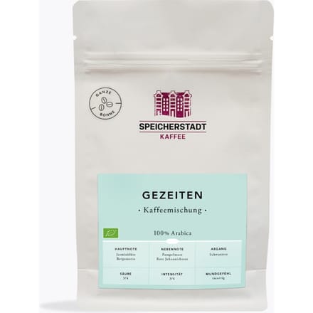 Speicherstadt Gezeiten Kaffeemischung Bio 250g