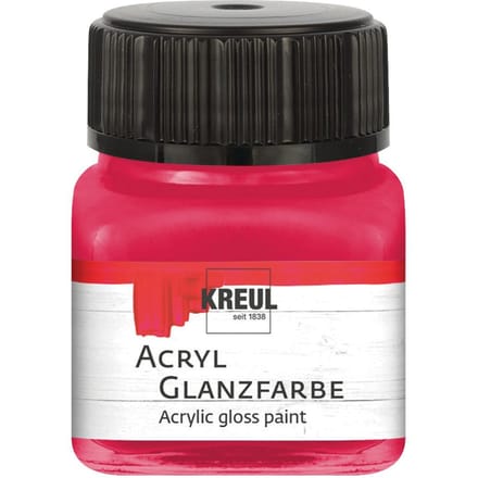 KREUL Acrylglansverf, 20 ml - Donderrood
