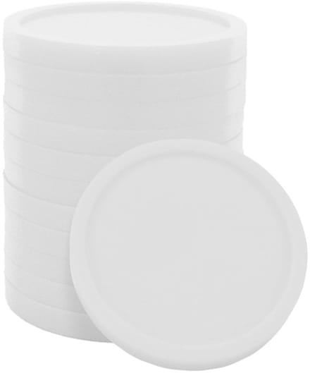 CombiCraf Blanco munten plastic Ø24 mm - Wit - 100 stuks