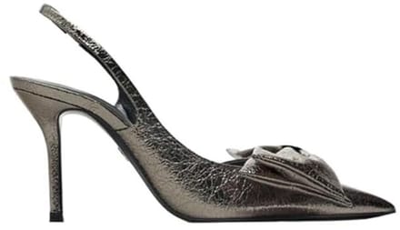 Dames Synthetische High-Heel Slingback Schoenen met Strik Detail
