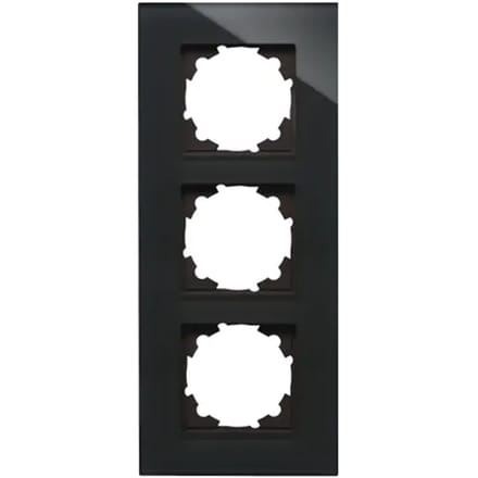 Kopp Afdekraam Athenis 3-voudig Glas Zwart
