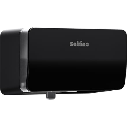 Toiletpapierdispenser Satino MT1 Hyginity duo zwart 333427