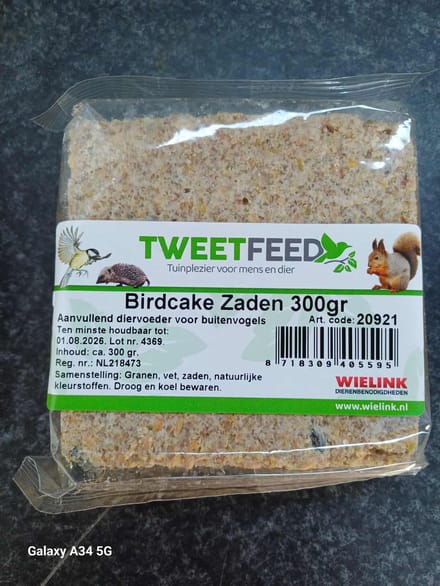 Tweetfeed Birdcake Zaden Per Stuk