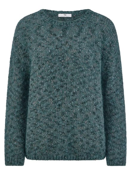 Trui ronde hals Van Peter Hahn turquoise
