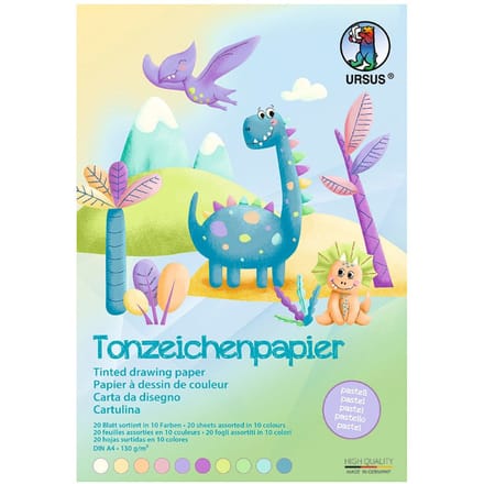 Gekleurd papier-Blok "Pastel"
