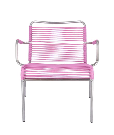 Jan Kurtz Mya Spaghetti loungestoel - roze