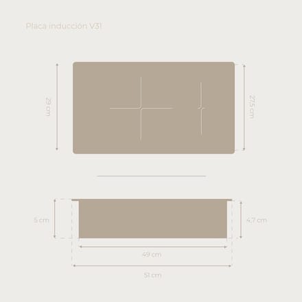Inbouwhaald met 2 zones en Touch Control