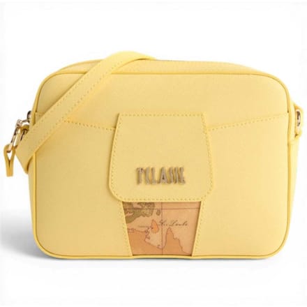 Alviero Martini 1 Classe Bloom City vrouw geel leer Pastel reporter tas
