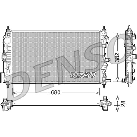 Radiator, motorkoeling DENSO DRM15005