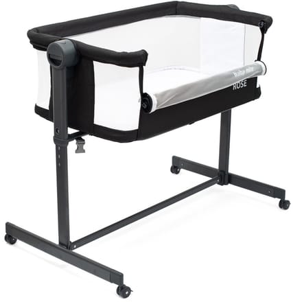 Baby Mix Rose bedsidewieg 84x52 cm zwart - Bedside wieg
