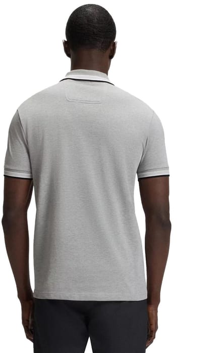 Hugo Boss polo lange mouw grijs