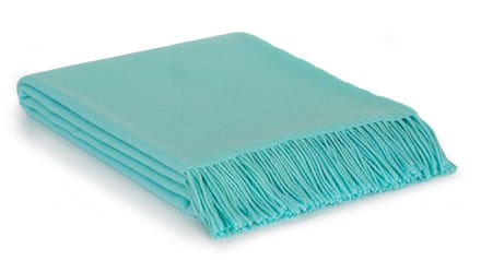 MoST - Wollen plaid Rio - 100% schapenwol - 140 x 200 cm - cyaan