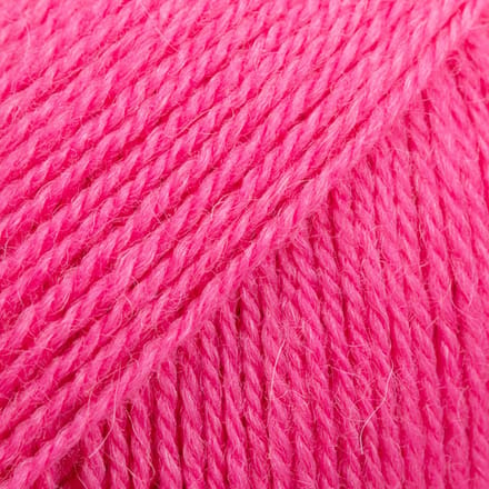 DROPS Flora Uni Colour - 28 magenta - Wol Garen