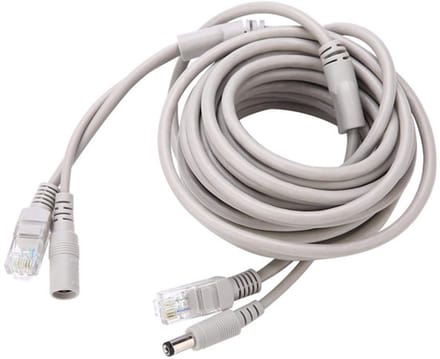 Allecto - Cctv Kabel - 2-in-1 Ahd Video Stroomkabel - Flexibel en