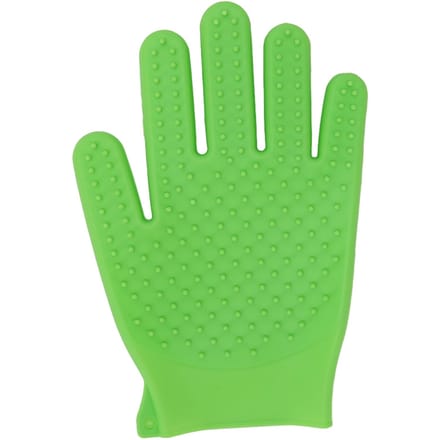 Gant de Toilettage pour Animaux de Compagnie en Silicone Double Face Moussage Rapide Durable Gant d'Élimination des Poils de Chat pour Long et vert clair