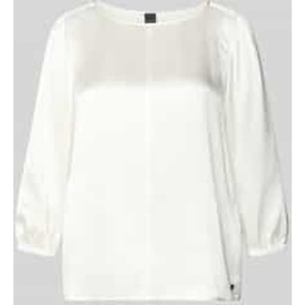 Shirtblouse van zijde met 3/4-mouw