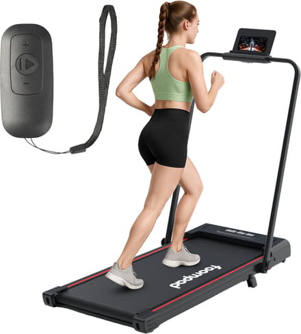Foompad® - Loopband Inklapbaar - Voor Thuis tot 12 km/u - Wandelband - Incl. Telefoonhouder!